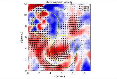 ESPN-4: First detection of the magnetic field in solar vortices